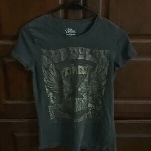 Lucky Brand Dark Gray Graphic Tee